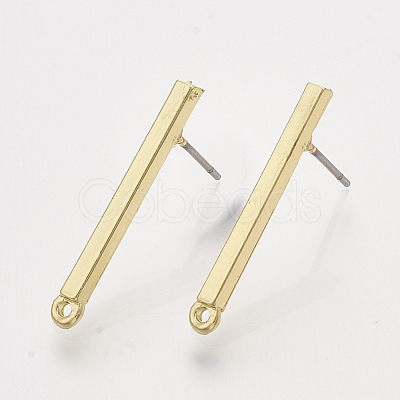 Alloy Stud Earring Findings PALLOY-S121-137-1