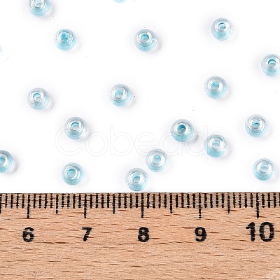 6/0 Transparent Inside Colours Glass Seed Round Beads SEED-N006-004B-1