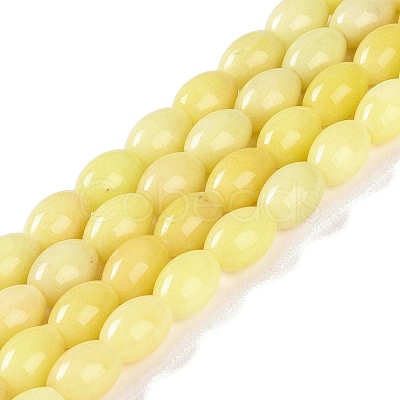 Natural Yellow Jade Beads Strands G-K362-I10-05-1