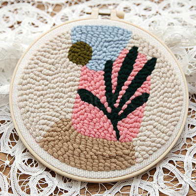 DIY Punch Embroidery Starter Kit BOHO-PW0001-073A-1