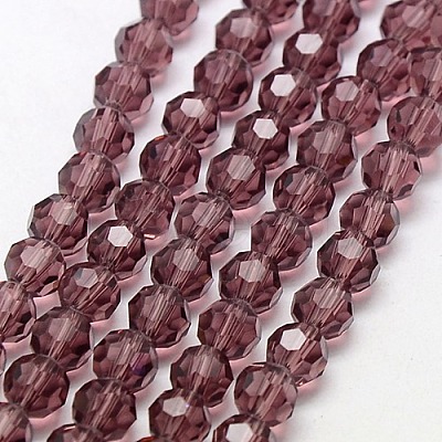 Glass Beads Strands EGLA-J042-8mm-06-1