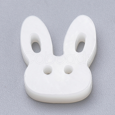 Bunny Natural Freshwater Shell Beads SHEL-T007-18-1