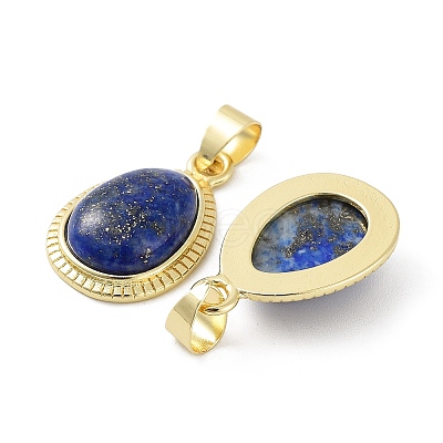 Natural Lapis Lazuli Pendants G-M405-05G-03-1