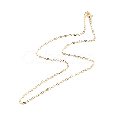 Brass Calabash Link Chains Necklace for Women NJEW-P265-10G-1