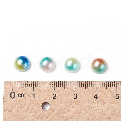 Imitation Pearl Acrylic Cabochons OACR-R063-8mm-M-1