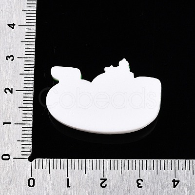 Christmas Opaque Resin Decoden Cabochons RESI-N039-114E-1