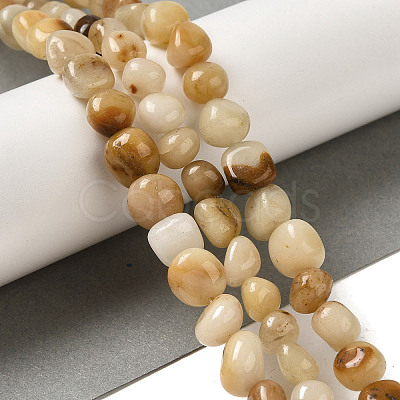 Natural Topaz Jade Beads Strands G-B078-D28-01-1