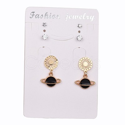 Stainless Steel Stud Earring Sets EJEW-JE03343-1