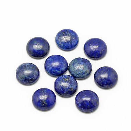 Natural Lapis Lazuli Cabochons G-R416-6mm-33-1