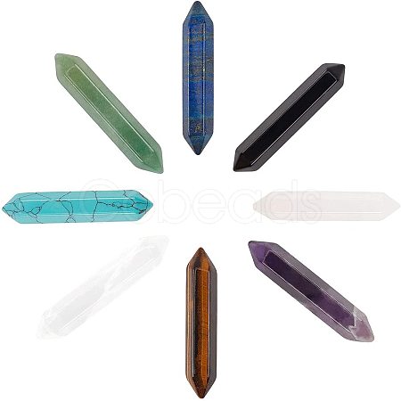 Gemstone No Hole Healing Stones G-NB0001-32-1