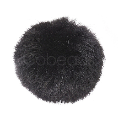 Handmade Faux Rabbit Fur Pom Pom Ball Covered Pendants WOVE-F020-A14-1