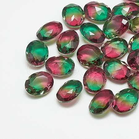 Pointed Back Glass Rhinestone Cabochons RGLA-T080-6x8-001TO-1