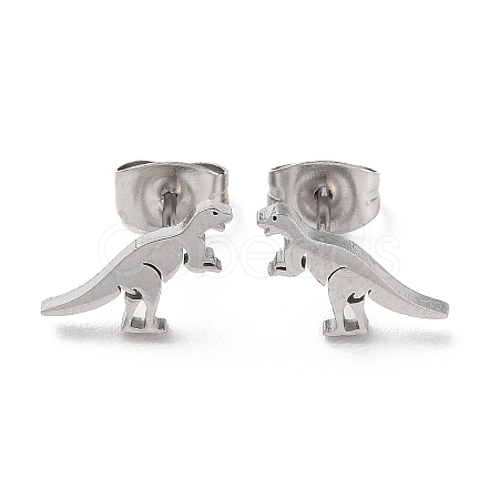 304 Stainless Steel Stud Earrings EJEW-B022-01B-1