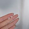 Alloy Earrings for Women, with 925 Sterling Silver Pin, Heart, 10mm