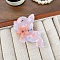 Acrylic Cartoon Dog Alligator Hair Clip, Pearl Pink, 55x50mm