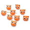 Polymer Clay Beads, Cats, Orange, 16mm