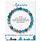 Natural Apatite Beaded Stretch Bracelets, Round, 7-1/2 inch(19cm)