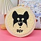 DIY Punch Embroidery Beginner Kits for Beginners, including Embroidery Fabric & Hoop & Yarn, Punch Needle Pen, Instruction, Dog, 200mm