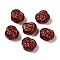 Opaque Lampwork Beads, Rose, Dark Red, 13x8mm, Hole: 1mm, about 58~70pcs/100g