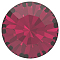 Preciosa&reg MAXIMA Crystal Round Stones, Czech Crystal, Dura Foiling, Round(431 11 615 Chaton), 90110 Ruby, SS39(8.15~8.4mm), 144pcs/gross