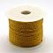 Braided Nylon Thread, Dark Goldenrod, 2mm, about 54.68 yards(50m)/roll