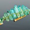 Natural Electroplated Crystal Hair Bands, with Amazonite Chips, Crown Hair Bands, for Women Girls, 270x180x30mm