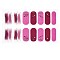 Full Cover Ombre Nails Wraps, Glitter Powder Color Street Nail Strips, Self-Adhesive, for Nail Tips Decorations, Colorful, 24x8mm, 14pcs/sheet