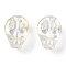 Electroplate Glass Beads Strands, Skull, Light Yellow, 10x8x7.5mm, Hole: 1mm, about 65pcs/strand, 25.59''(65cm)