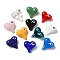 Handmade Lampwork Beads, Heart with Evil Eye, Mixed Color, 18x18x9mm, Hole: 1.8mm