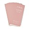 Coated Paper Sealing Stickers, Rectangle with Word Pattern, for Gift Packaging Sealing Tape, Pink, Word, 157x65x0.1mm, Sticker: 150x60mm, 50sheets/bag