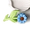 Sunflower PVC Claw Hair Clips, Hair Accessories for Women & Girls, Light Sky Blue, 97x50x43mm