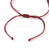 Unisex Adjustable Nylon Thread Braided Bead Bracelets BJEW-JB05821-01-3