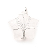 Natural Quartz Crystal Pendants G-D458-04P-02-RS-3