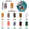 10Pcs 10 Styles Mixed Gemstone Copper Wire Wrapped Disc Connector Charms FIND-TA0003-69-11