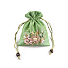 Flower Pattern Satin Jewelry Packing Pouches PW-WG90050-11-1