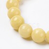 Natural Mashan Jade Beaded Stretch Bracelet BJEW-P207-01-8mm-2