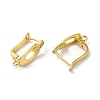 Hollow Oval Rack Plating Brass Micro Pave Cubic Zirconia Hoop Earrings Finding KK-E084-63G-2