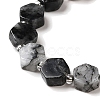 Natural Black Rutilated Quartz Beads Strands G-P534-A04-02-4