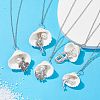 Ocean Theme Tibetan Style Alloy Pendant Necklace NJEW-JN04600-2