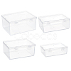 BENECREAT 4Pcs 4 Styles PP Plastic Double Knots Bead Storage Containers CON-BC0007-32-1