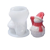 3D Christmas Snowman DIY Candle Silicone Statue Molds CAND-B002-06-1