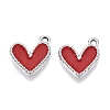 Rack Plating Alloy Enamel Charms ENAM-N056-343P-C-1