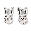 Tibetan Style Zinc Alloy Bunny Pendants TIBEP-R334-037AS-RS-1