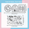 Floral Animal Carbon Steel Cutting Dies Stencils DIY-WH0309-1712-6