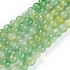 Spray Painted Glass Beads Strands X-GLAA-A038-C-80-1