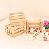 Wood Rectangle Storage Box Miniature Ornaments PW-WG49143-01-4