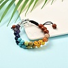 Round Imitation Amber & Mixed Stone Braided Bead Bracelet for Girl Wome X1-BJEW-JB06962-01-2