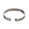 Tarnish Resistant Fashionable Unisex 304 Stainless Steel Bangles BJEW-L552-02D-6mm-2