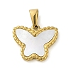 Resin Imitation White Shell Pendants STAS-R229-14D-G-1