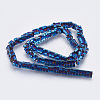 Electroplated Non-magnetic Synthetic Hematite Bead Strand G-E495-14C-2
